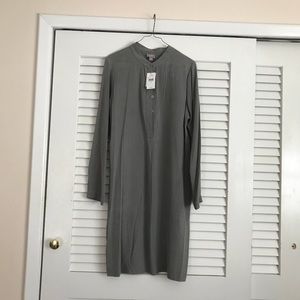 Silk Henley Style dress